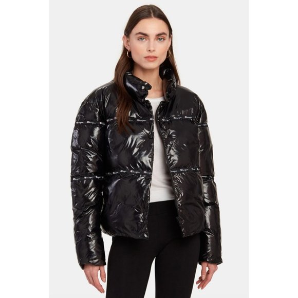 champion tape padded jacket
